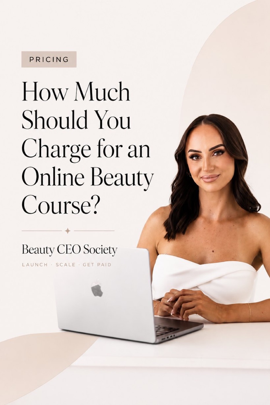 How much should you charge for an online beauty course