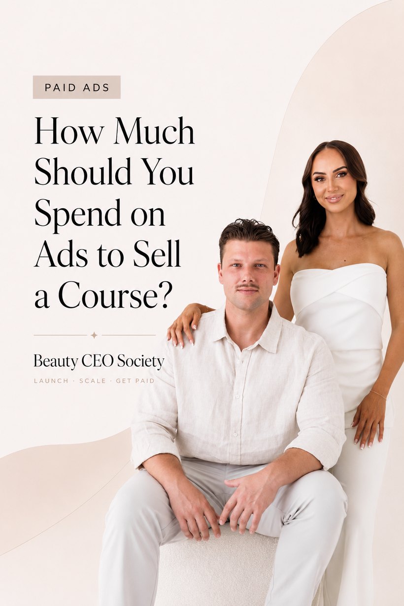 How much should you spend on ads to sell a course