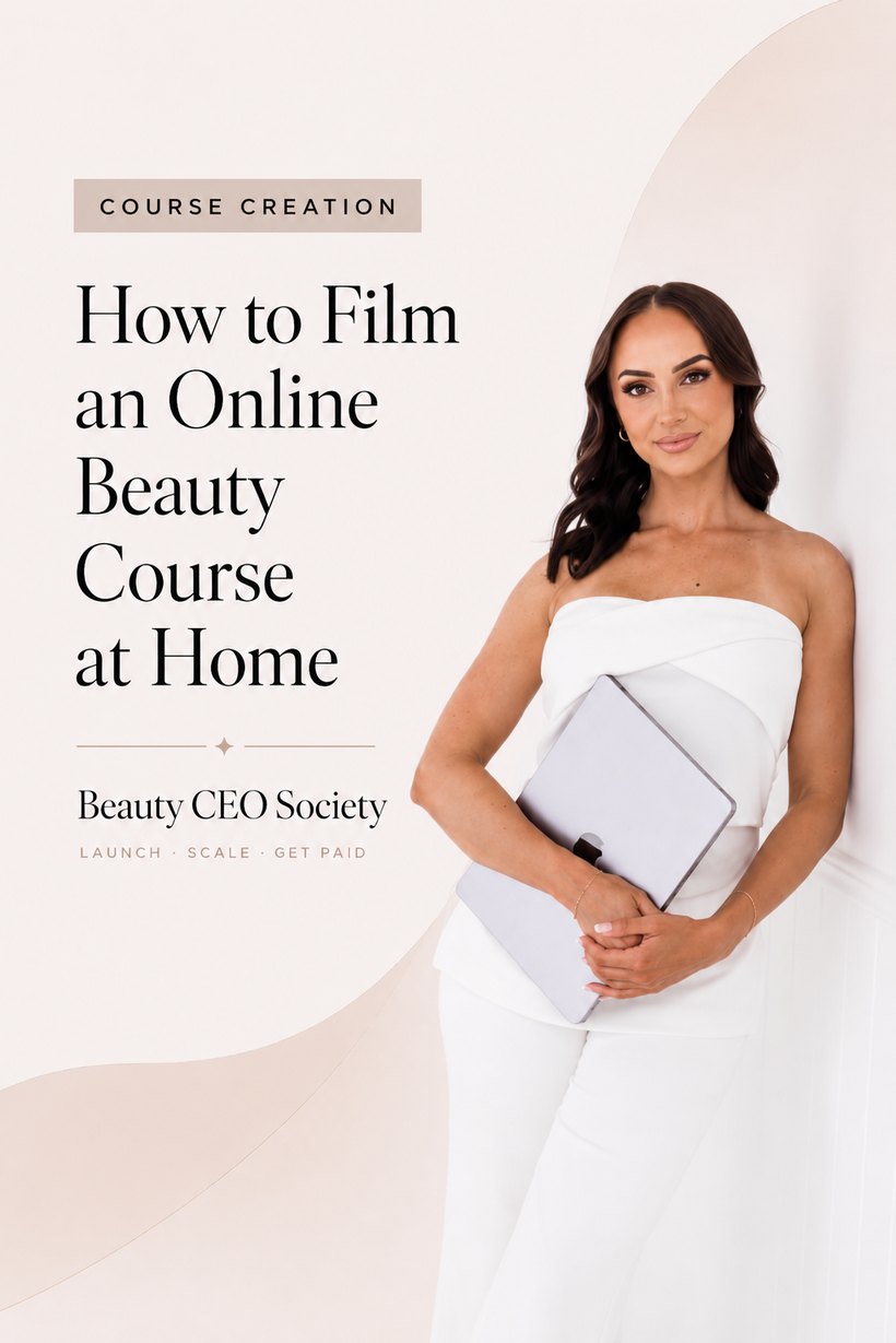 How to Film an Online Beauty Course at Home